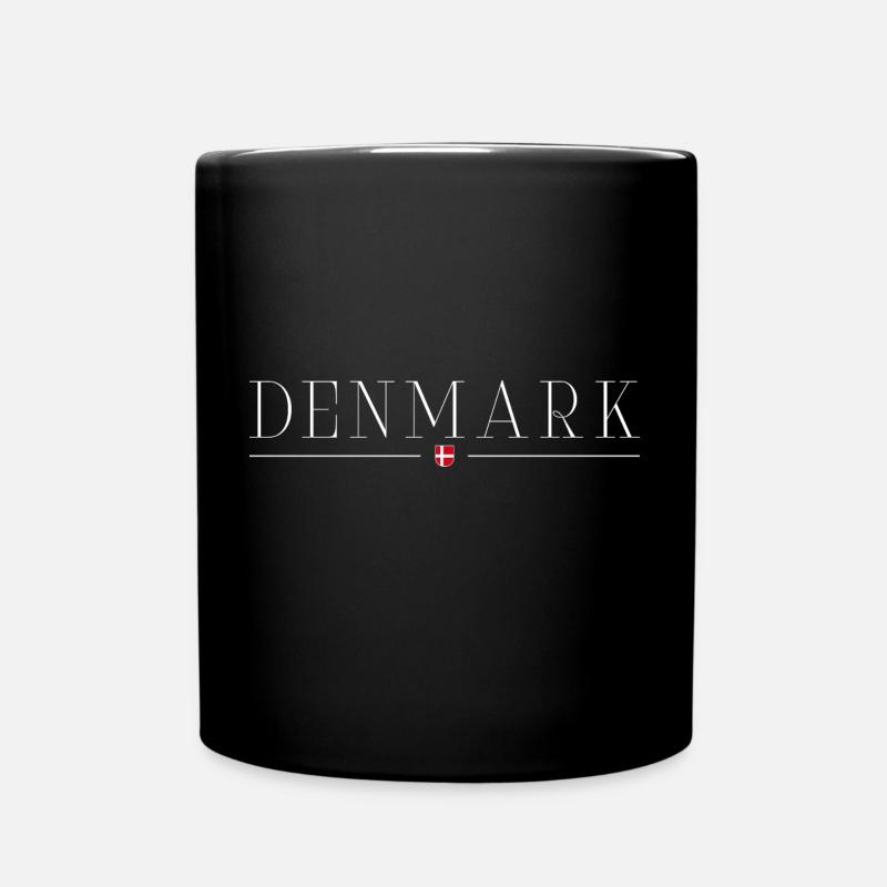Ich liebe Dänemark - Tasse einfarbig - Schwarz