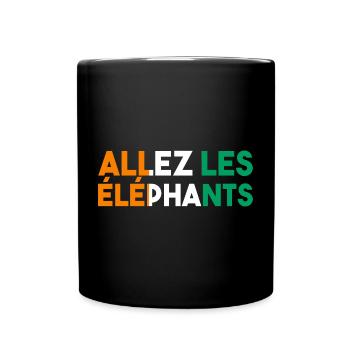 Maillot Foot Côte D'ivoire 2024 Supporter Football - Mug uni - noir - Devant