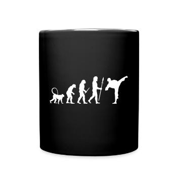 Karate Evolution - Tasse einfarbig - Schwarz - Vorne
