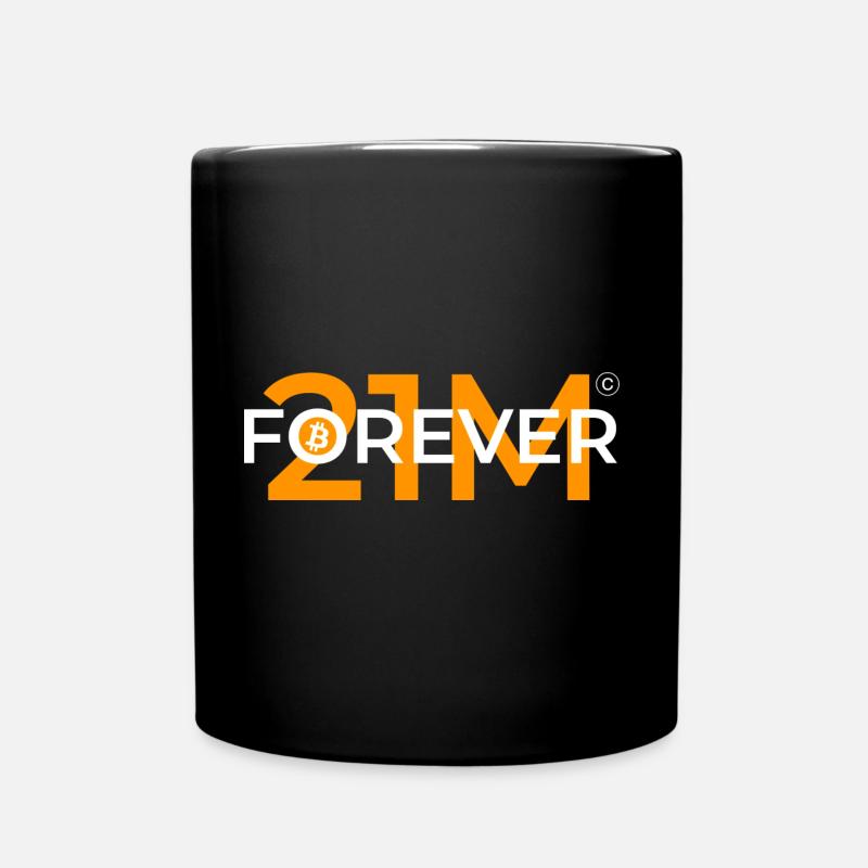 Forever 21M Gelb - Tasse einfarbig - Schwarz