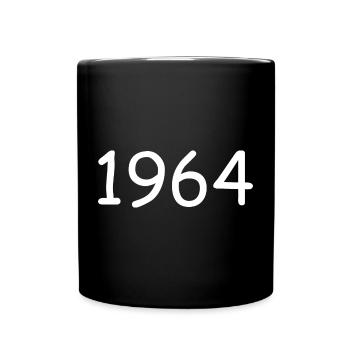 Personalize 1964 60th Birthday Template - Full Colour Mug - black - Front