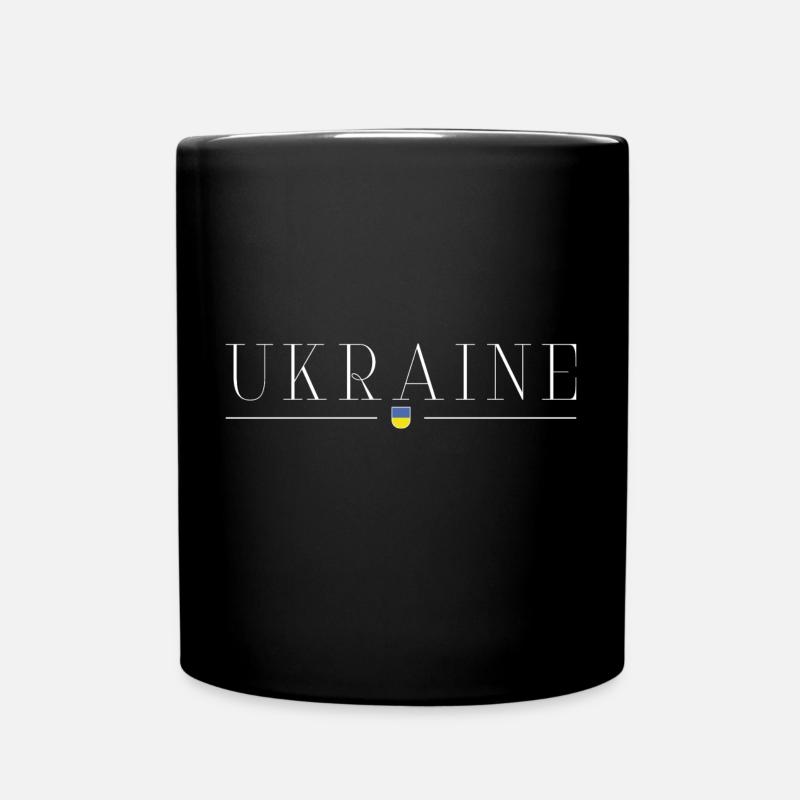 Ukraine Eleganz T-Shirt - Tasse einfarbig - Schwarz