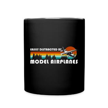 Model Aircraft Model Making - Full Colour Mug - black - Front