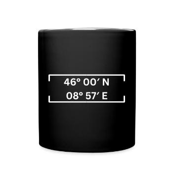 Coordinates Lugano Minimalist - Full Colour Mug - black - Front
