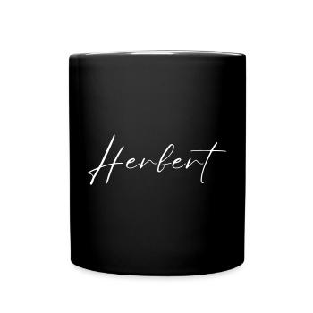 Herbert Name T-Shirt Geschenk Für Männer - Tasse einfarbig - Schwarz - Vorne