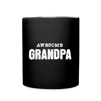 Grandpa Best Angler Baker Buddy Buddy - Full Colour Mug - black - Front