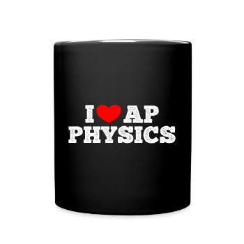 AP Physics Funny High School AP Class Survivor - Full Colour Mug - black - Front