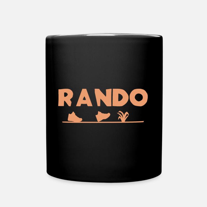 RANDONNER, C'EST LE PIED ! (randonnée, trek) - Mug uni - noir