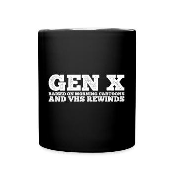 Gen X FAFO Generation X - Tasse einfarbig - Schwarz - Vorne
