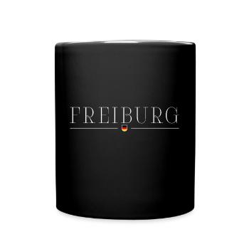 Freiburg, Deutschland Eleganz Stil Design T-Shirt - Tasse einfarbig - Schwarz - Vorne