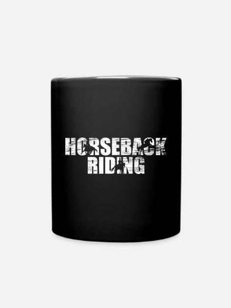 Équitation - Mug uni - noir