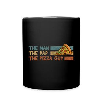 Pizza Soulfood Fromage Four à pierre Pizza - Mug uni - noir - Devant