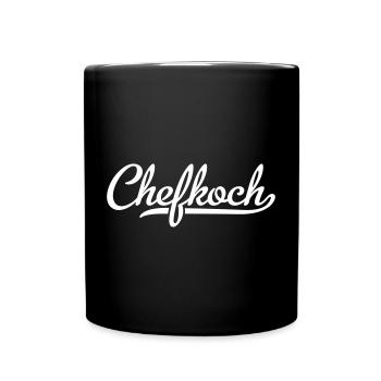 Chefkoch - Tasse einfarbig - Schwarz - Vorne