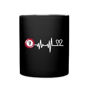 Billard Billardkugel - Tasse einfarbig - Schwarz - Vorne