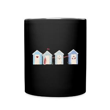A day at the sea - Full Colour Mug - black - Front