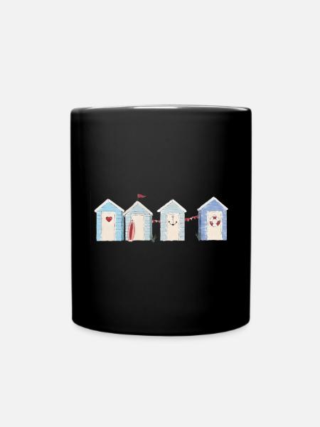 A day at the sea - Full Colour Mug - black