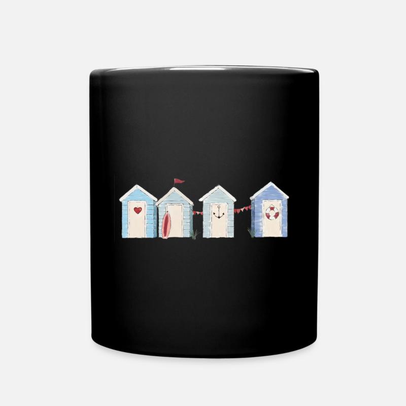 Ein Tag am Meer - Tasse einfarbig - Schwarz