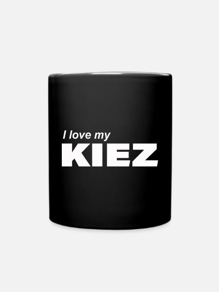 I LOVE MY KIEZ - Tasse einfarbig - Schwarz