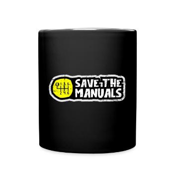 Save the Manuals Motor Gear - Full Colour Mug - black - Front