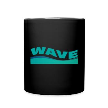 WAVE - Full Colour Mug - black - Front