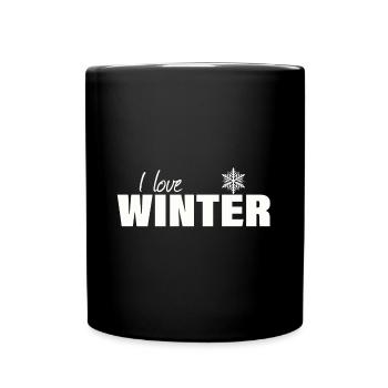 i love winter - Full Colour Mug - black - Front