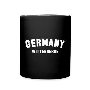 WITTENBERGE Germany - Tasse einfarbig - Schwarz - Vorne