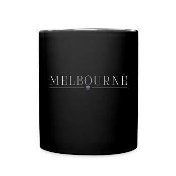 Melbourne, Australie Fan Outfit T Shirt Design - Mug uni - noir - Devant