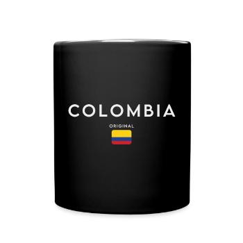 Drapeau de la Colombie, fierté colombienne - Mug uni - noir - Devant