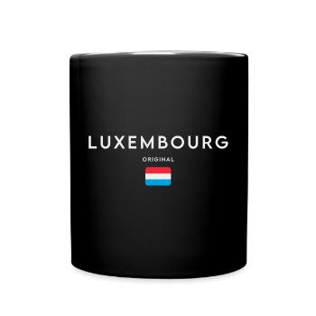 Flag of Luxembourg, Luxembourg pride - Full Colour Mug - black - Front