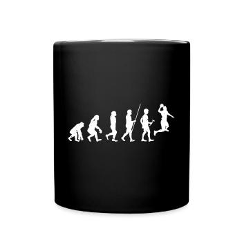 Techno Evolution Silhouettes - Full Colour Mug - black - Front
