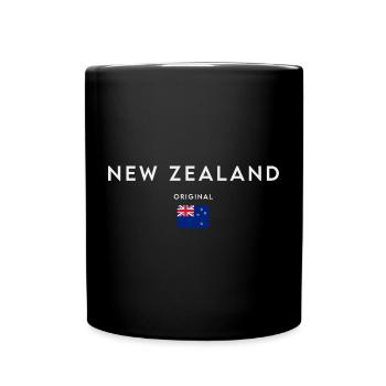 Drapeau de la Nouvelle-Zélande - Mug uni - noir - Devant