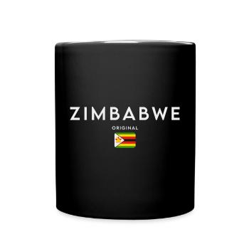 Drapeau du Zimbabwe, fierté zimbabwéenne - Mug uni - noir - Devant