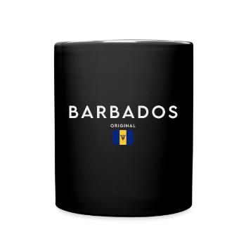 Flagge von Barbados, Barbados-Stolz - Tasse einfarbig - Schwarz - Vorne
