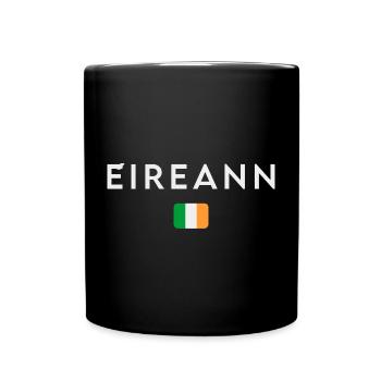 Flagge von Irland, Irish Pride - Tasse einfarbig - Schwarz - Vorne