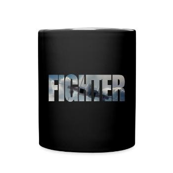 Fighter F-15 Eagle - Full Colour Mug - black - Front