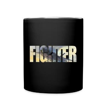 Fighter F-35 Lightning II - Tasse einfarbig - Schwarz - Vorne
