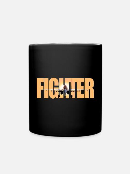 Fighter Su-30SM - Tasse einfarbig - Schwarz
