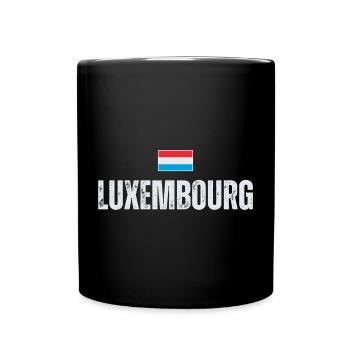 Flag of Luxembourg, Luxembourg pride - Full Colour Mug - black - Front