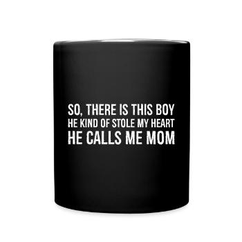so there is this boy he kind of stole my heart - Full Colour Mug - black - Front