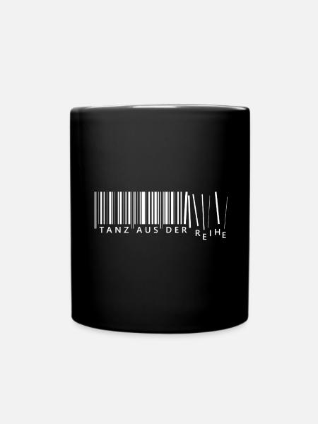 Tanz aus der Reihe Barcode - Tasse einfarbig - Schwarz
