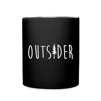 Outsider Adventure Enthusiast Erkundung - Tasse einfarbig - Schwarz - Vorne