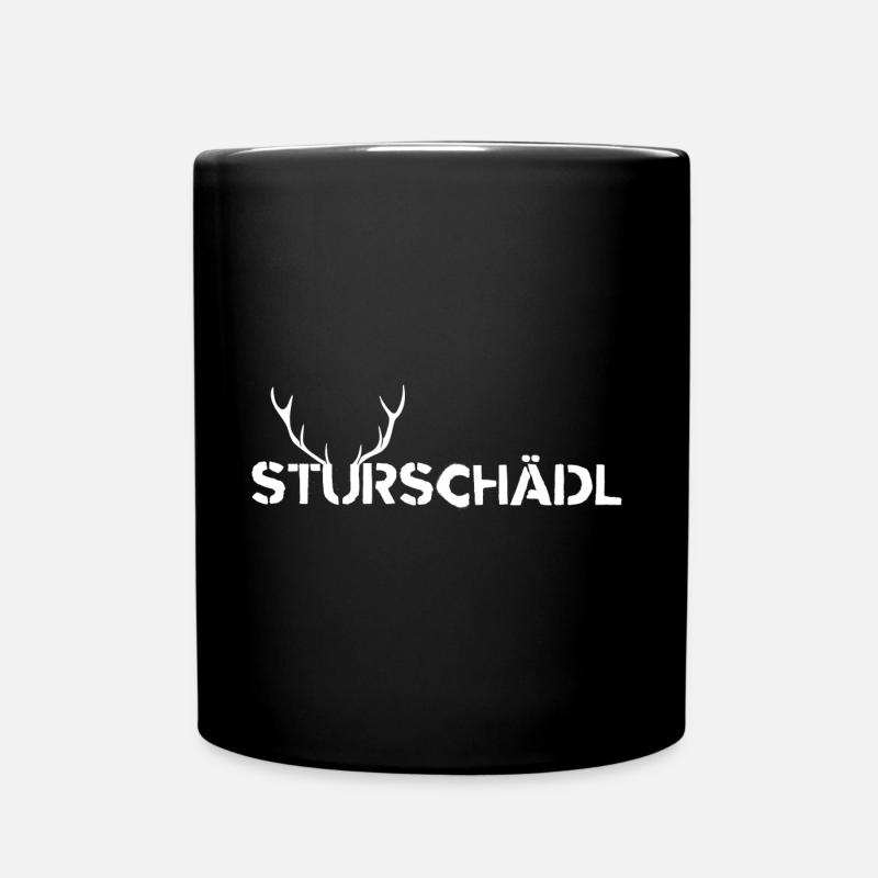Sturschädl Dickkopf Dialekt Mundart Österreich - Tasse einfarbig - Schwarz