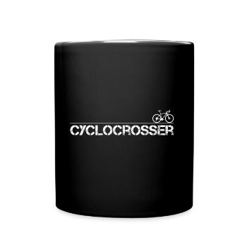 Cyclocrosser Geschenk Radsport Extremsport - Tasse einfarbig - Schwarz - Vorne