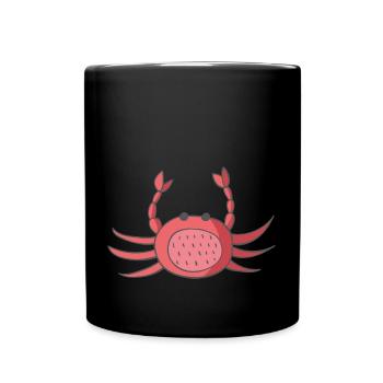 Crabe cancer - Mug uni - noir - Devant