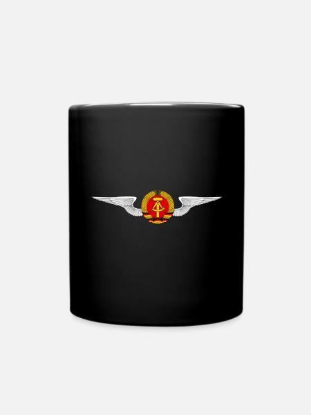 DDR Logo Wappen Ossi Geschenk - Tasse einfarbig - Schwarz