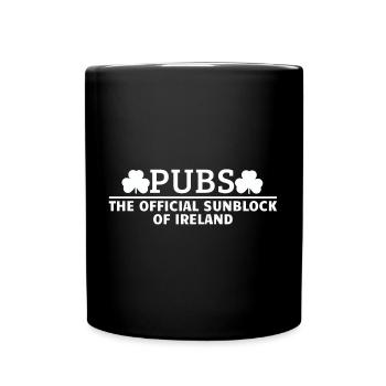 Irish pubs St Patricks Day - Full Colour Mug - black - Front