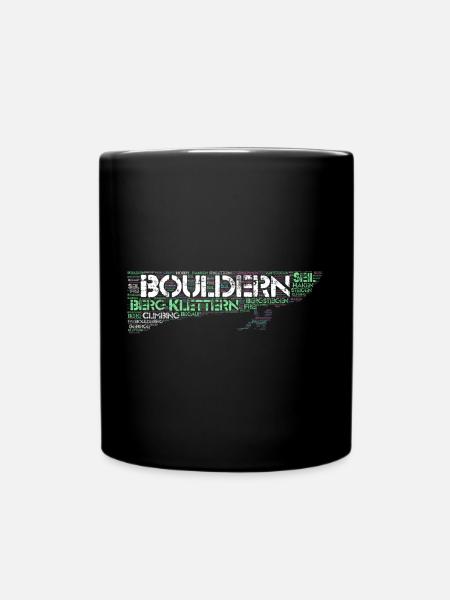Bouldern Climbing Climbing Boulderer Idée cadeau - Mug uni - noir