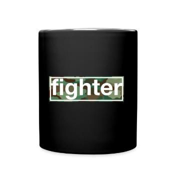 Kämpfer - Tasse einfarbig - Schwarz - Vorne