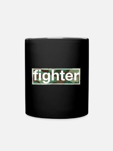 Kämpfer - Tasse einfarbig - Schwarz