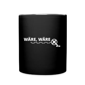 Would bicycle chain saying biker biking football - Full Colour Mug - black - Front